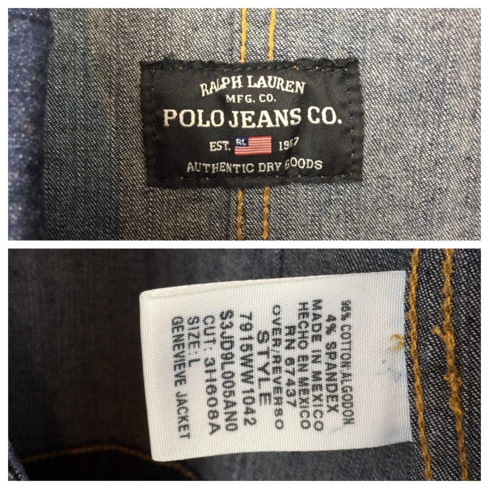 Ralph Lauren Polo Jean Genevieve Jacket, Size L - Picture 8 of 8